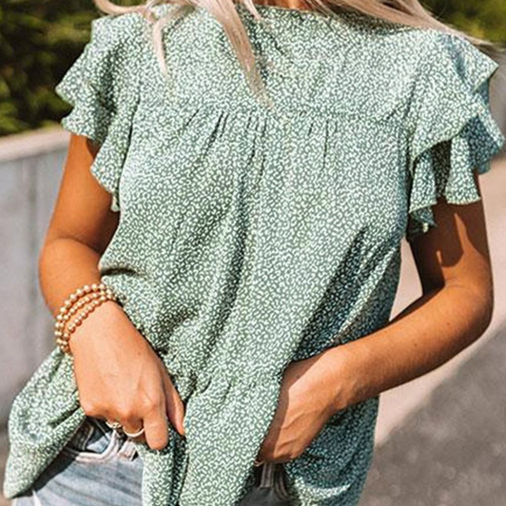 Dear Lover,   Green Color Block Twist tee